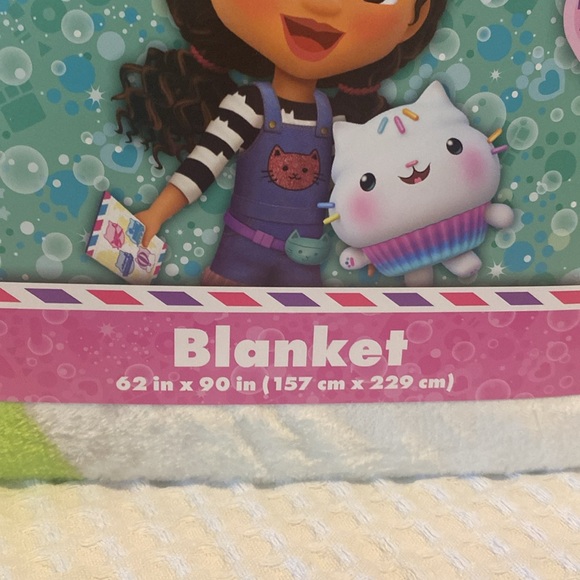 Gabby’s Dollhouse Kids Plush Blanket, Twin/Full Size, DreamWorks, 62”x90”. - Picture 2 of 12